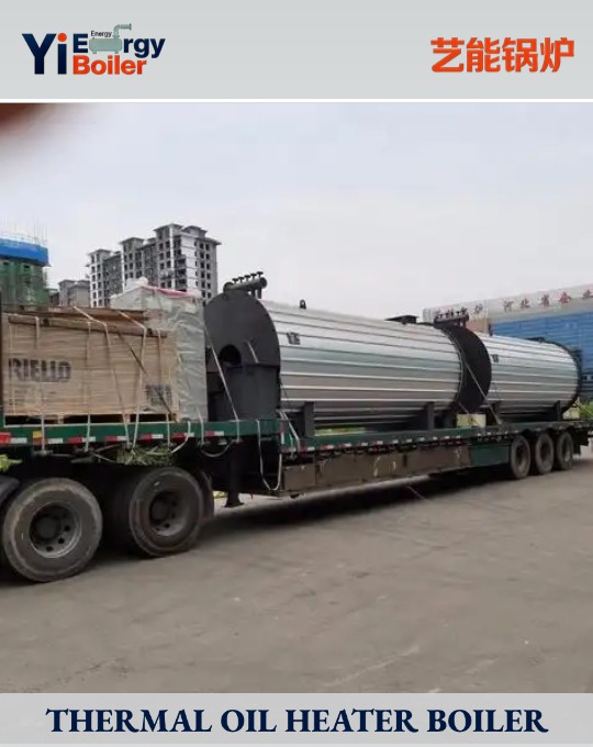 Gas-fired 1.2 million kcal/h (1400 kW) thermal oil boiler