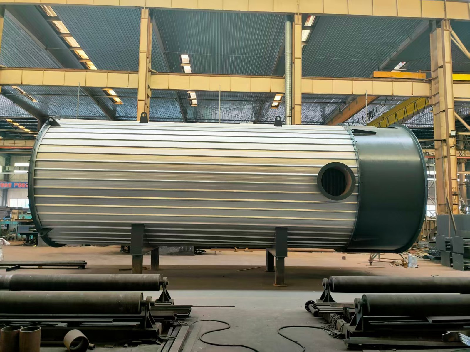 Industrial thermal oil heater complete unit
